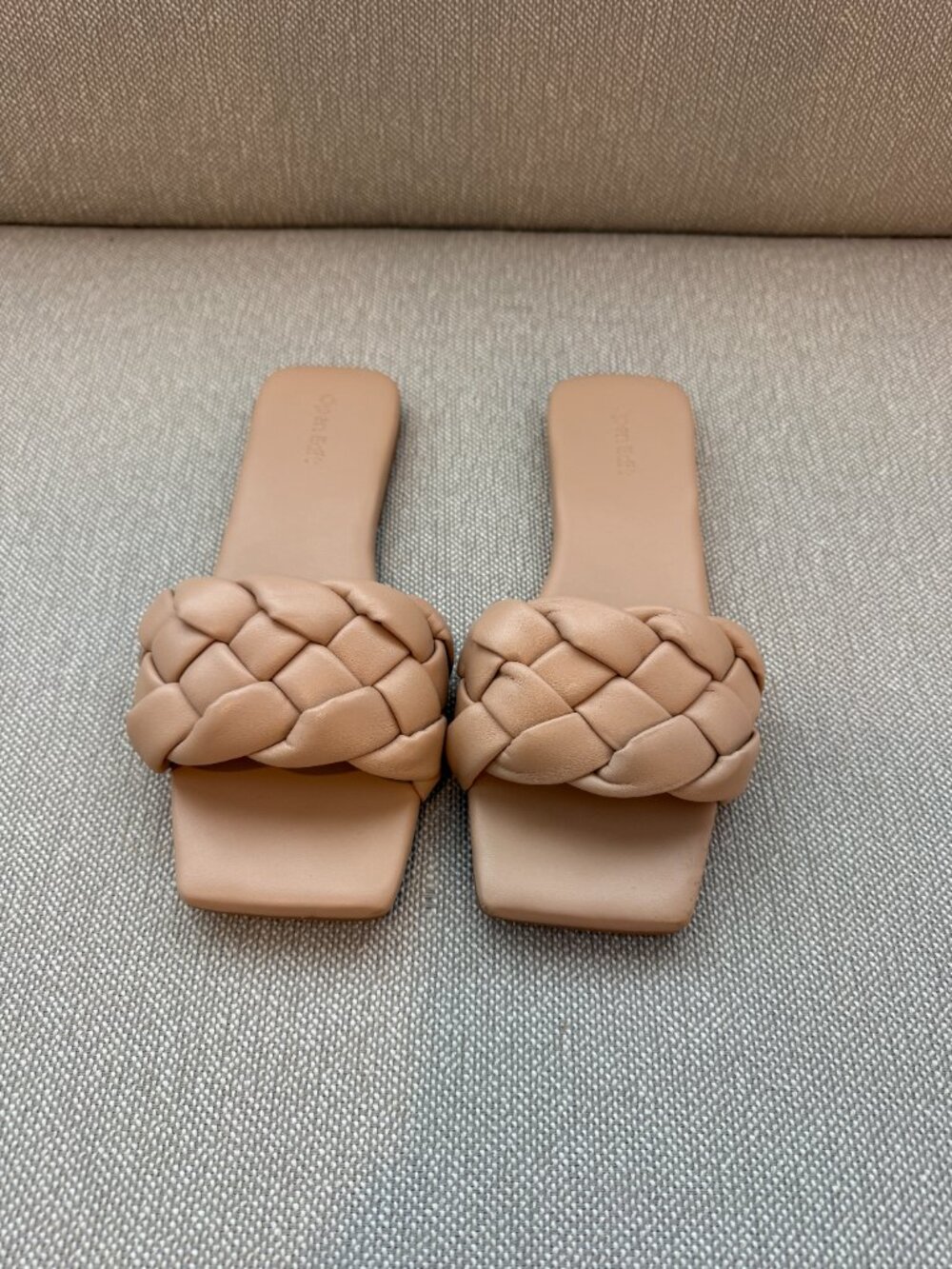 Women's Tan Braided Sandals Open Edit
